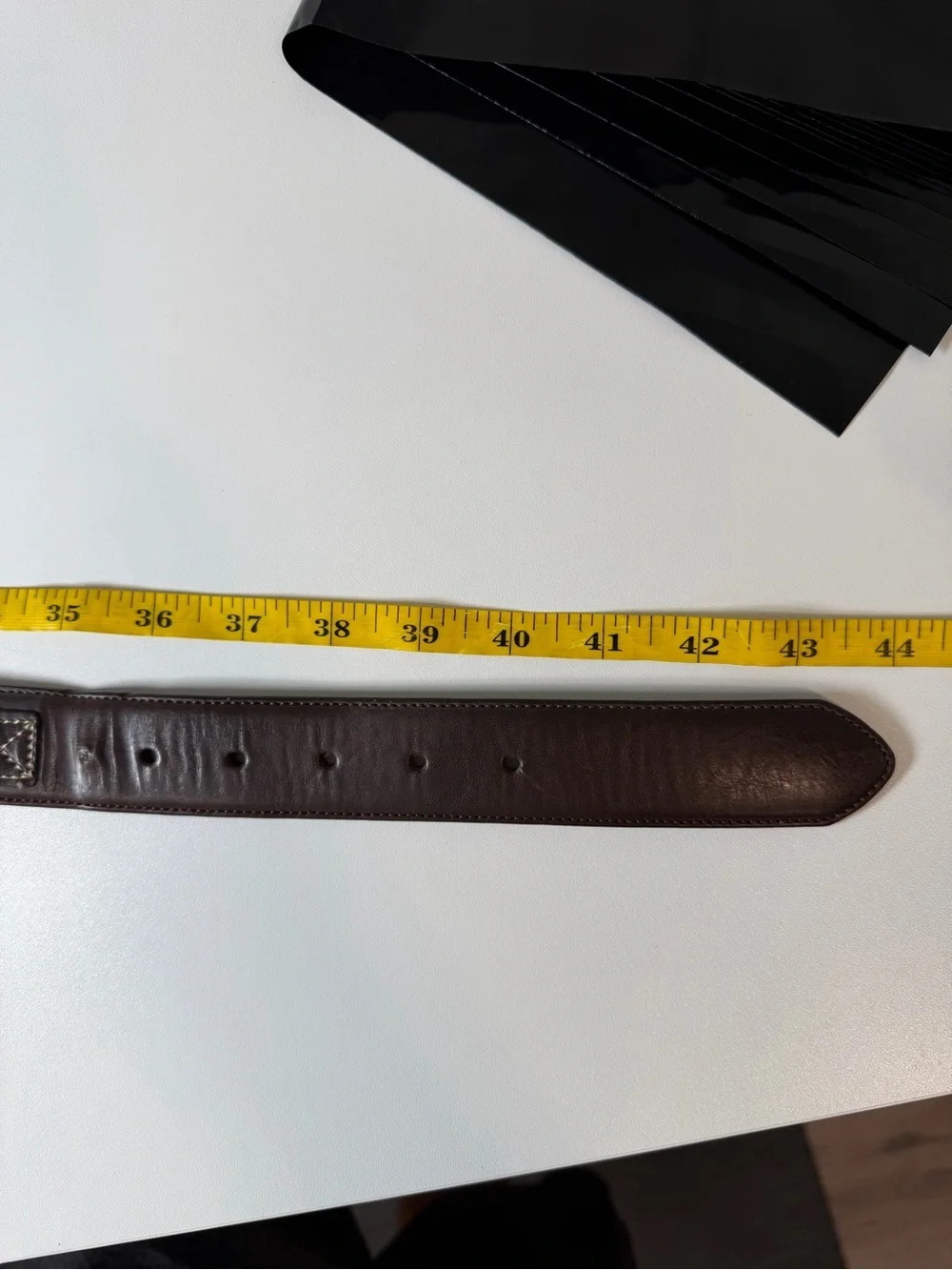 Vintage Leatherman Nautical Theme Sailing Flags Brown Leather Belt Canvas Inlay